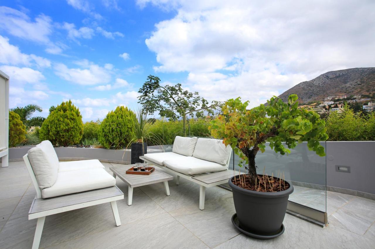 Orama Luxury Villa 4 Bedrooms With Private Pool Hersonissos  Bagian luar foto
