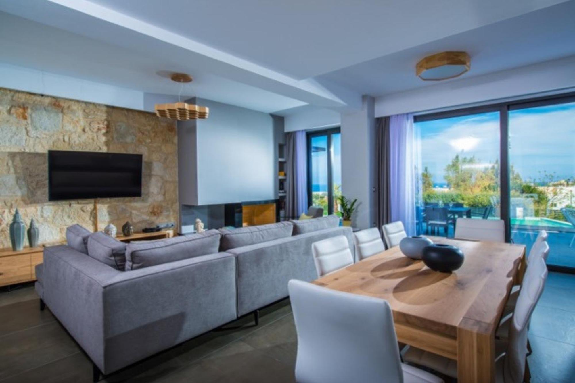Orama Luxury Villa 4 Bedrooms With Private Pool Hersonissos  Bagian luar foto