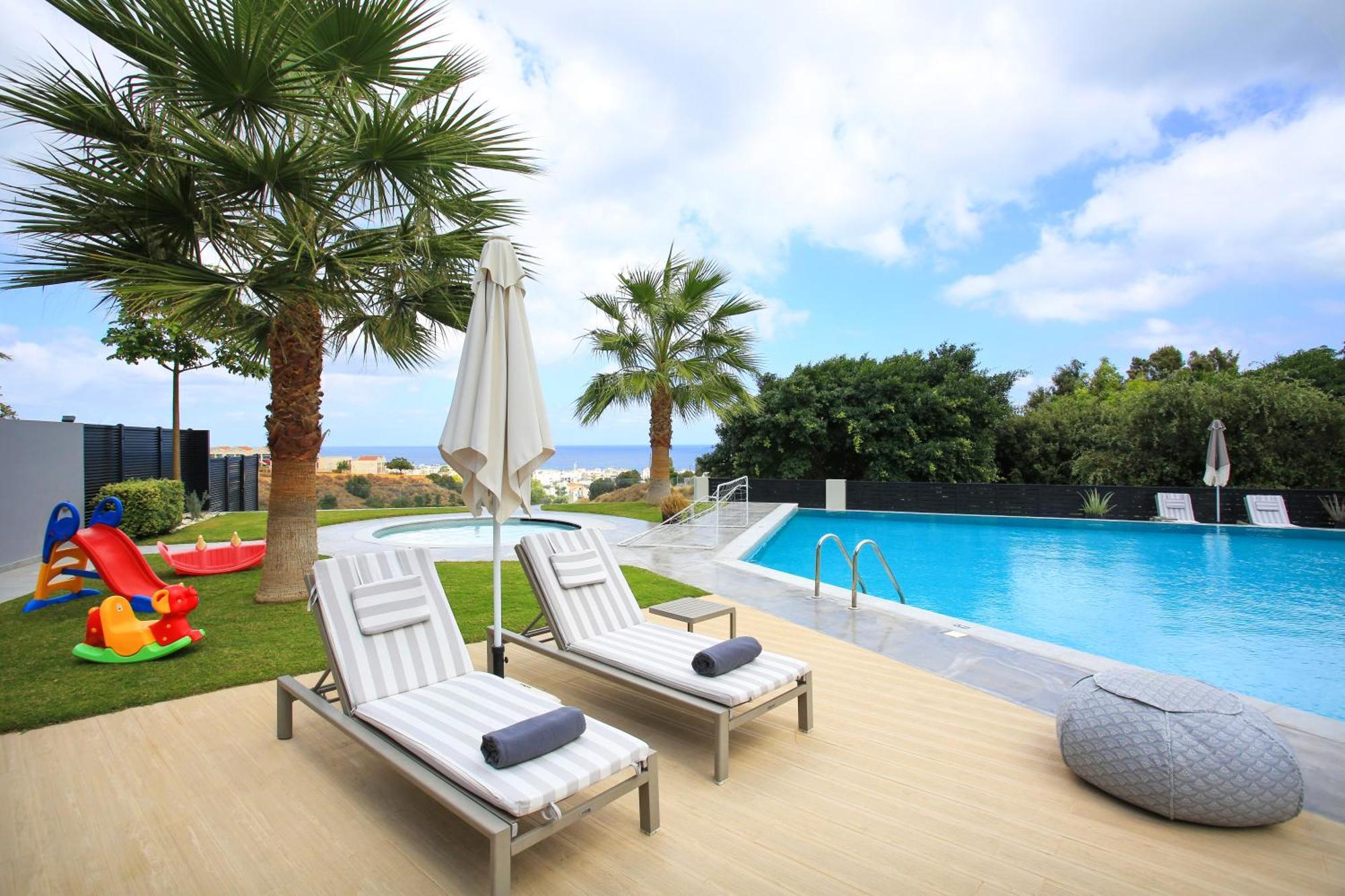 Orama Luxury Villa 4 Bedrooms With Private Pool Hersonissos  Bagian luar foto